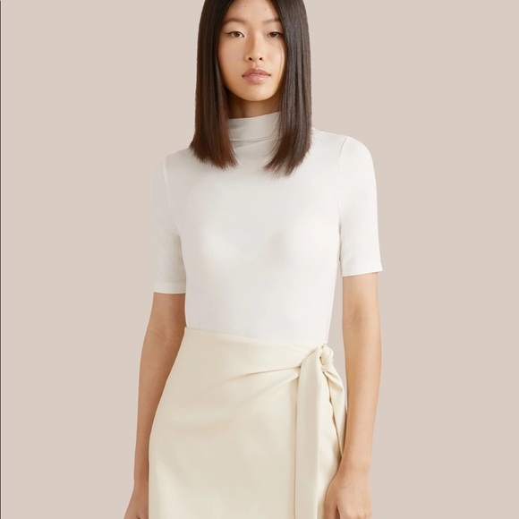 Modern Citizen M Diya Mock-Neck Short-Sleeve Tee - Picture 5 of 5